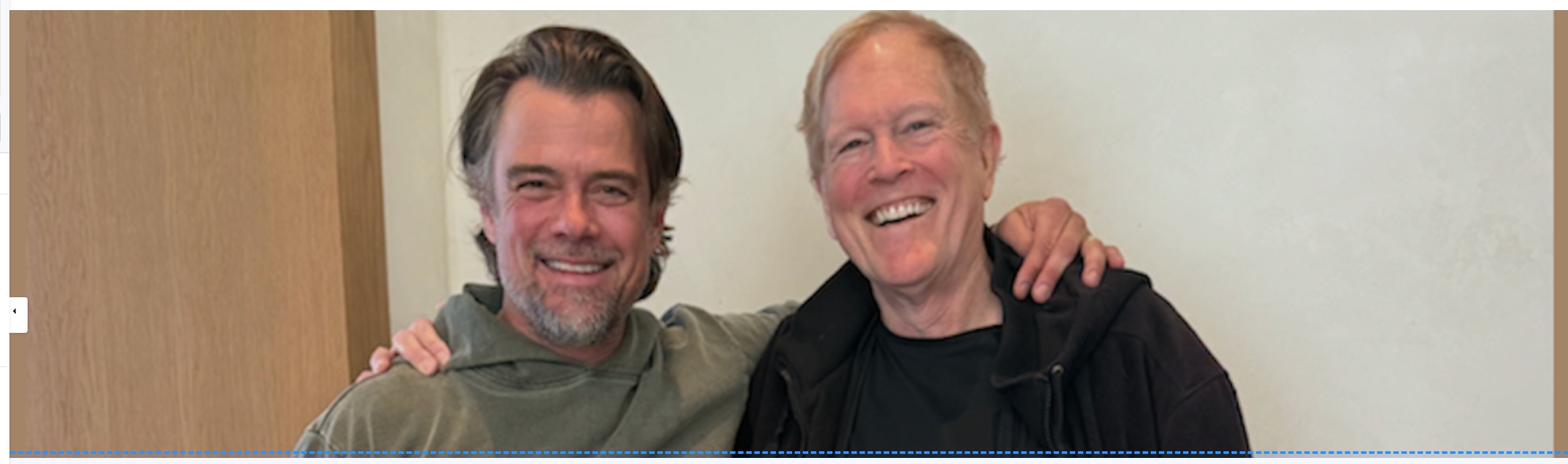 Josh Duhamel and Robert Lufkin MD